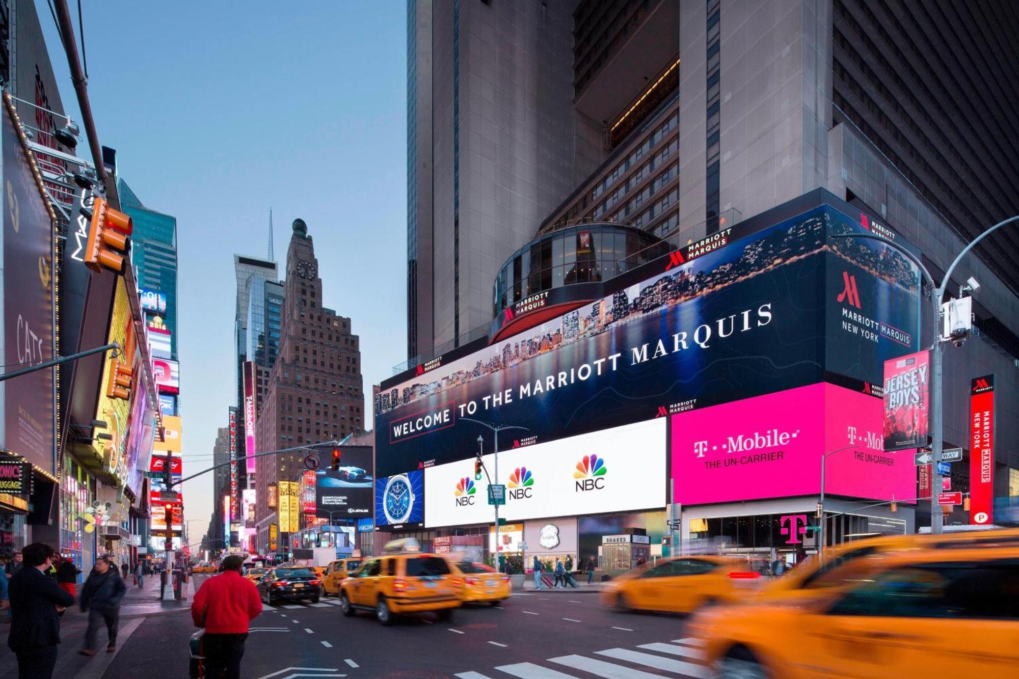 New York Marriott Marquis Hotel Exterior foto